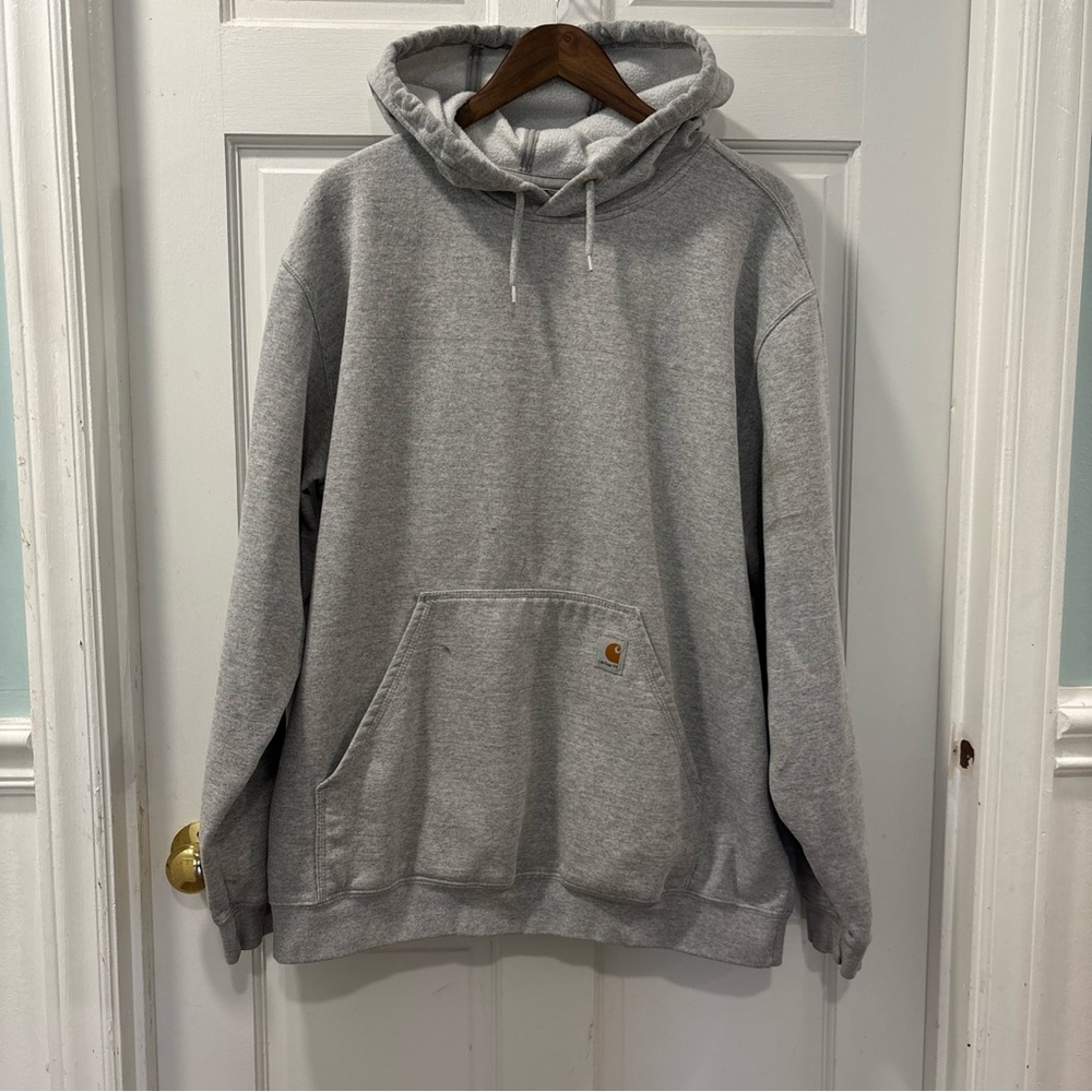 Carhartt Men’s Loose Fit Pullover Hooded Sweatshirt Size XL Heathered Gray